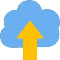 Cloud Uploding Vector Icon Design