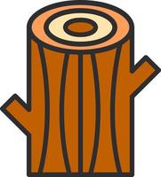 Log Vector Icon Design