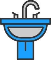 diseño de icono de vector de baño