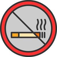 No Smoking Vector Icon Design