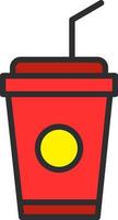 Plastic Cup Vector Icon Design