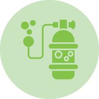 Oxygen Cylinder Vector Icon