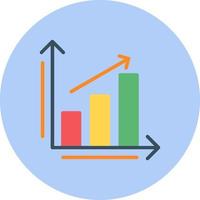Bar Chart Icon Design vector