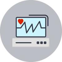 diseño de icono de vector de monitor de ecg