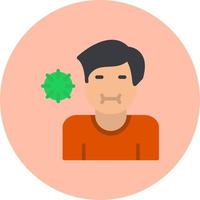 Sick Person Vector Icon Design