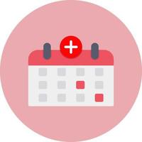 Medical Calendar Vector Icon Design