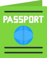 diseño de icono de vector de pasaporte