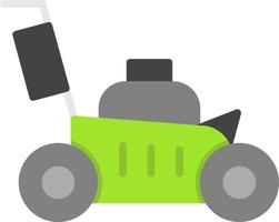 Lawn Mower Vector Icon Design