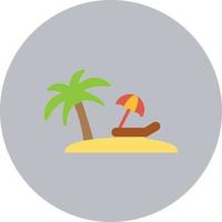 icono de vector de playa