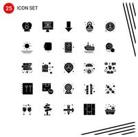 25 Creative Icons Modern Signs and Symbols of user audience arrow children baby Editable Vector Design Elements