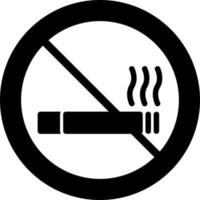 No Smoking Vector Icon Design