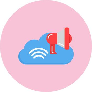 icono de vector de nube