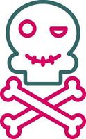 icono de vector de calavera