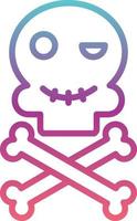 icono de vector de calavera