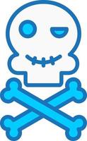 icono de vector de calavera