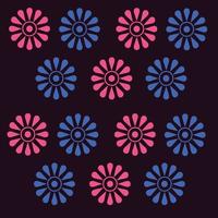 Background Vector illustration pattern seamless neon flowers design wallpaper template