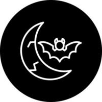 icono de vector de luna de halloween