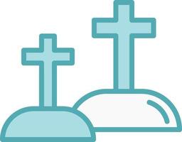 icono de vector de cementerio