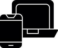 Mobile To Laptop Vector Icon Design