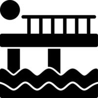 diseño de icono de vector de muelle