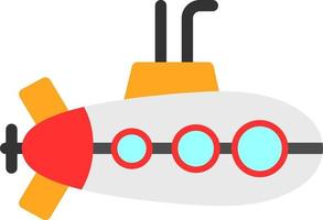 Submarine Vector Icon Design