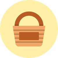Picnic Basket Vector Icon
