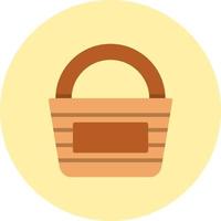 Picnic Basket Vector Icon