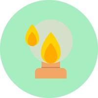 icono de vector de anillo de fuego