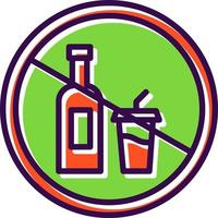 No Drink Vector Icon Design