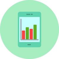 Mobile Analytics Vector Icon