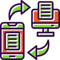 Data Transfer Vector Icon Design