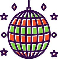 diseño de icono de vector de bola de discoteca