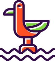 Seagull Vector Icon Design