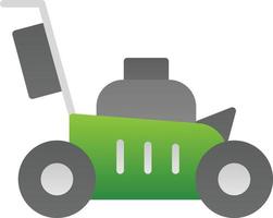 Lawn Mower Vector Icon Design