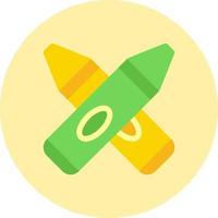 Crayons Vector Icon