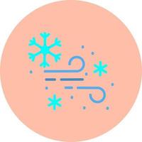 diseño de icono de vector de tormenta de nieve