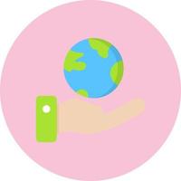 Save Planet Vector Icon Design
