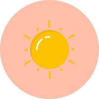 diseño de icono de vector de sol