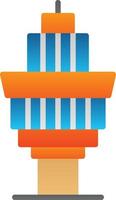 Control Tower Vector Icon Design