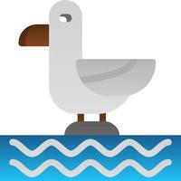 Seagull Vector Icon Design