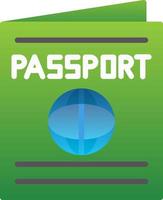 diseño de icono de vector de pasaporte