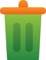 Trash Bin Vector Icon Design