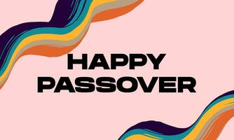 happy passover with fluid wave for poster, banner, social media, greeting card vector