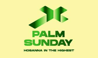 palm sunday for poster, banner, social media, greeting card vector