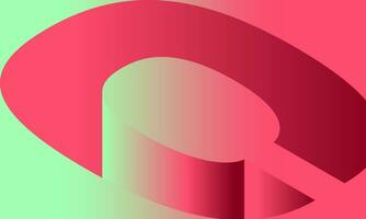 abstract gradient pink letter c shapes background vector