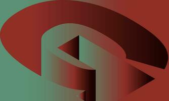 abstract gradient red letter g shapes background vector