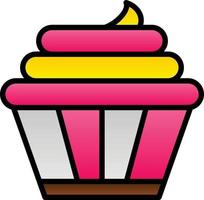 diseño de icono de vector de cupcakes