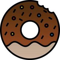 diseño de icono de vector de donut