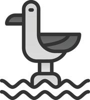 diseño de icono de vector de gaviota