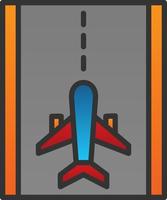 Runway Vector Icon Design